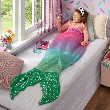 Blankie Tails Glitter Mermaid Blanket Personal Creations