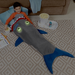 Blankie Tails® Glow In The Dark Shark Blanket