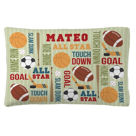 Boys' Sleepy-Time Plush Pillowcase- All-Star