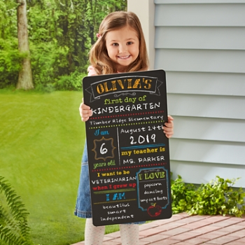 First Day Of School Chalkboard