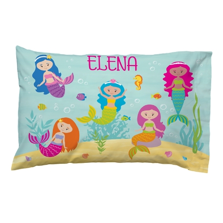 Girls' Sleepy-Time Pillowcase - Mermaids