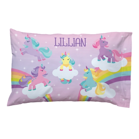 Girls' Sleepy-Time  Pillowcase-Unicorns