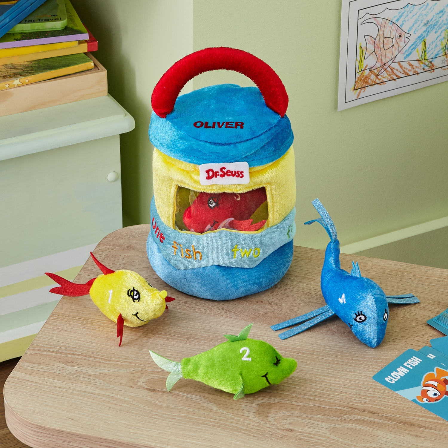 Dr. Seuss's One Fish, Two Fish Travel Playset Personalized Carrier