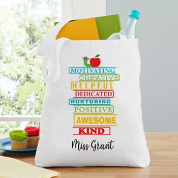 Teacher Traits Tote Bag