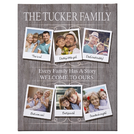 Through The Years Family Photo Canvas - 11X14