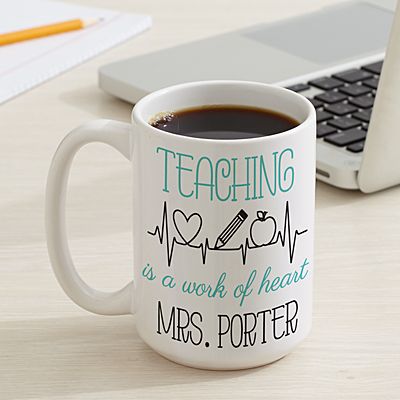 Teaching Is A Work Of Heart  Mug