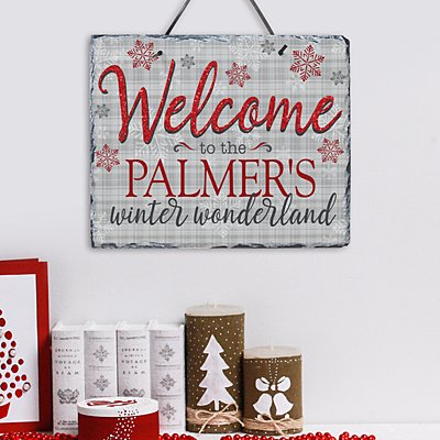 Welcome to Our Winter Wonderland Slate