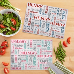 You Name It! Signature Glass Chopping Board