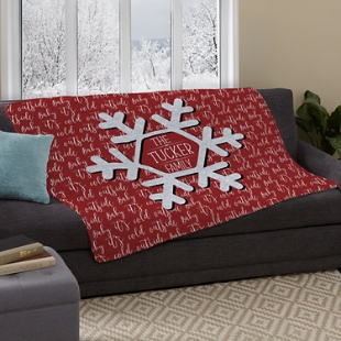 Snowflake Frost Plush Blanket