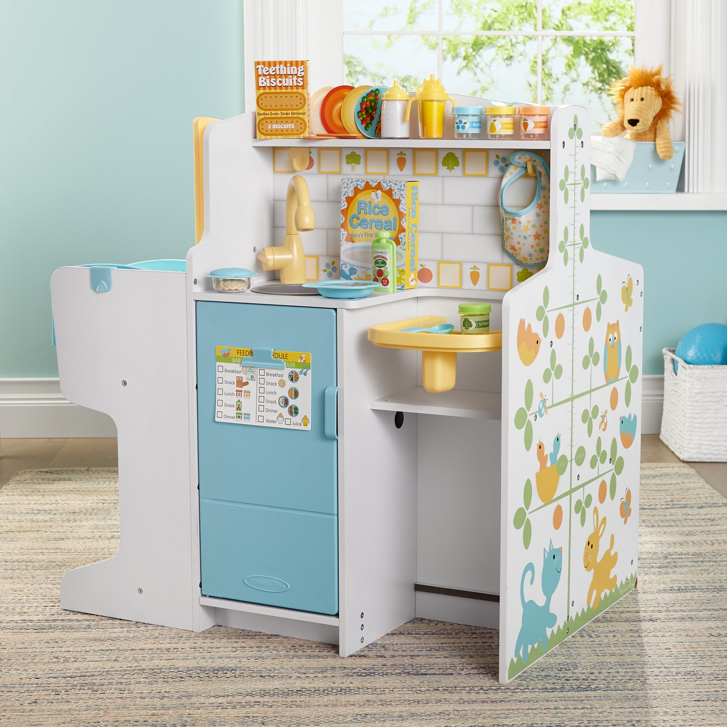 melissa & doug mine to love baby care activity center