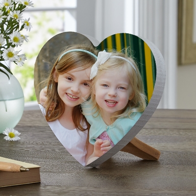 Captivating Photo Personalized Wooden Heart
