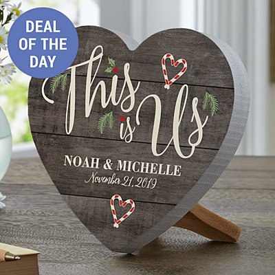This is Us Holiday Mini Wood Heart