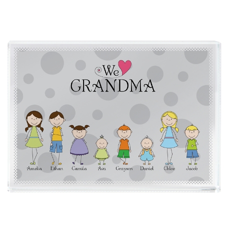 Tender Hearts Glass Block - Small