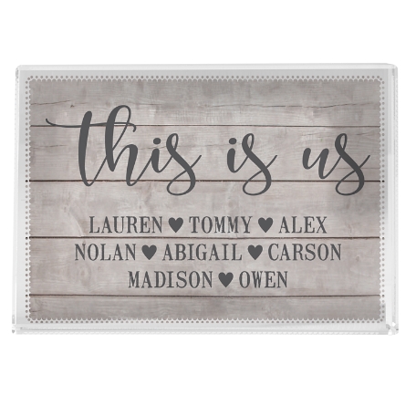 This is Us Glass Block - Small
