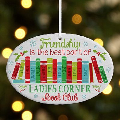 Book Club Oval Bauble