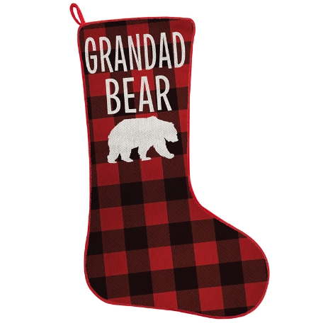 Cozy Bear Family Stocking - Large Bear