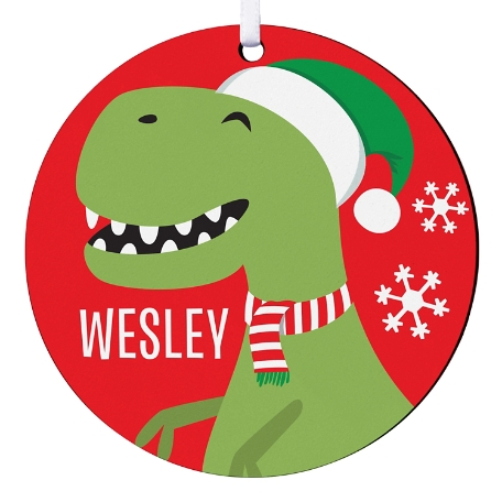Fa La La Friends Round Ornament - Dinosaur