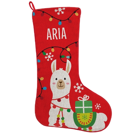 Fa La La Friends Stocking - Llama