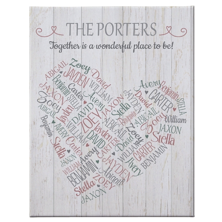 Full of Love Canvas - 11X14-Unframed
