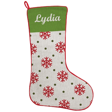 Holiday Cheer Stocking Snowflake