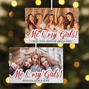 Me & My Girls Photo Rectangle Ornament