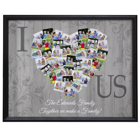 Photos of Us Collage Canvas - 11X14-Framed