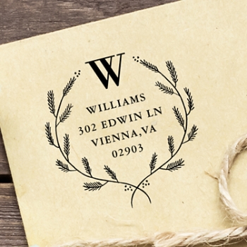 Laurel Wreath Self-Inking Stamp