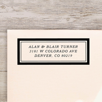 Distinctly Framed Personalized Self-Inking Stamp