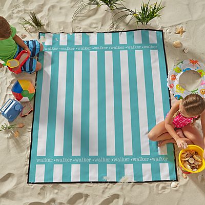 Summer Stripes Family Beach Blanket