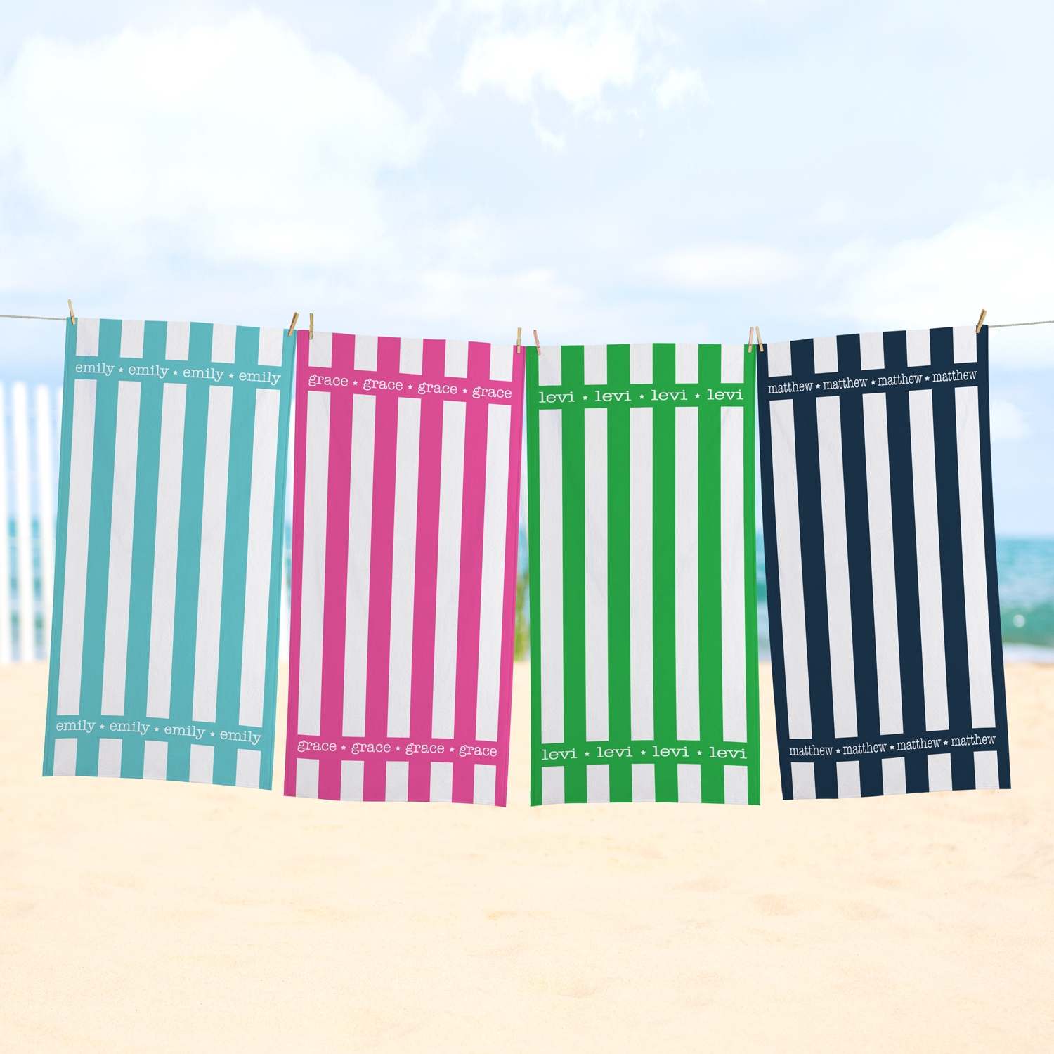 Summer Stripes Beach Towel