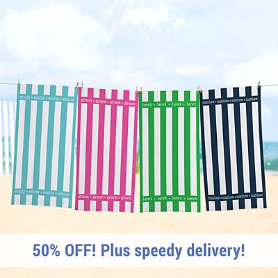 Summer Stripes Beach Towel