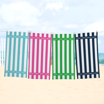 Summer Stripes Beach Towel