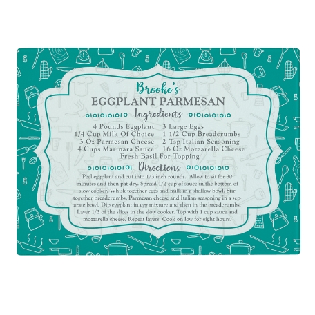 Your Family Recipe Glass Cutting Board-9-Teal