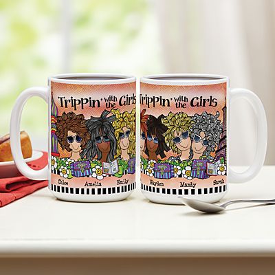 Trippin' with the Girls Mug by Suzy Toronto