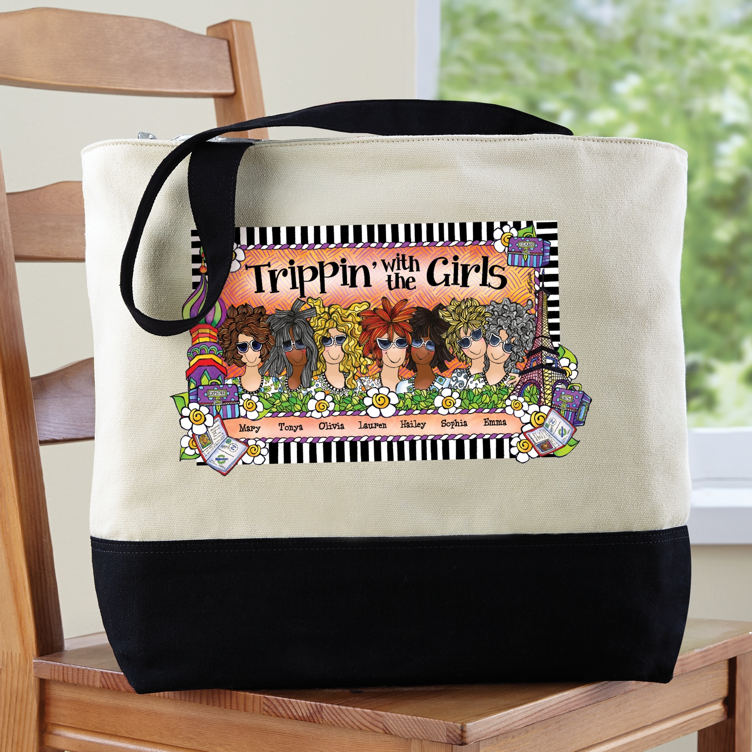 Trippin' with the Girls Tote Bag by Suzy Toronto