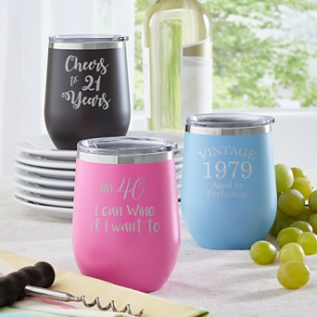 Birthday Insulated Wine Tumbler