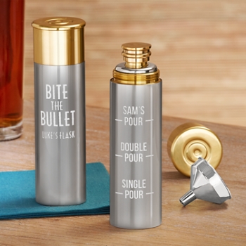 Shotgun Shell Personalized Flask