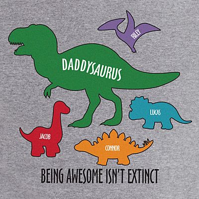 Daddysaurus dino dinosaure design imprimé homme chaussettes-father 's day 