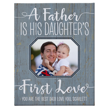 First Memories Photo Canvas - Daughter - Blue - 16X20