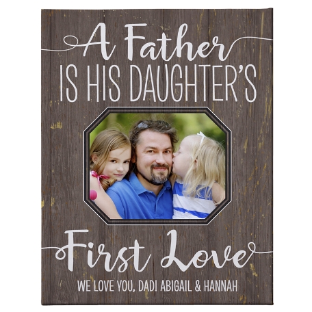 First Memories Photo Canvas-Daughter-Brown-11X14