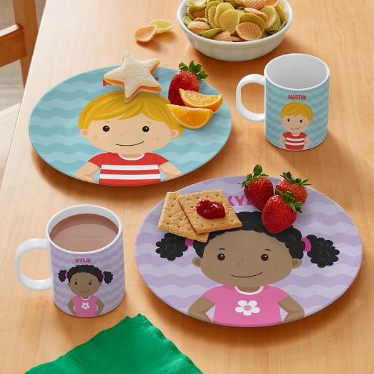 Personalized kids shop tableware