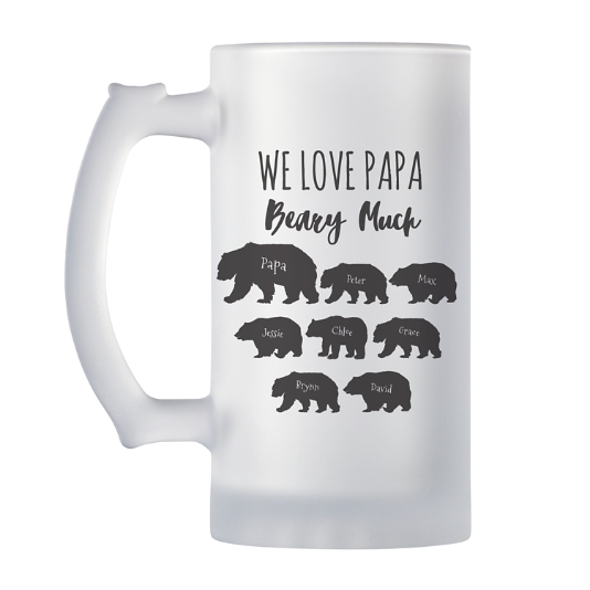 Papa Bear Coffee Mug Papa Bear With Beer Mug Cool Papa Mug