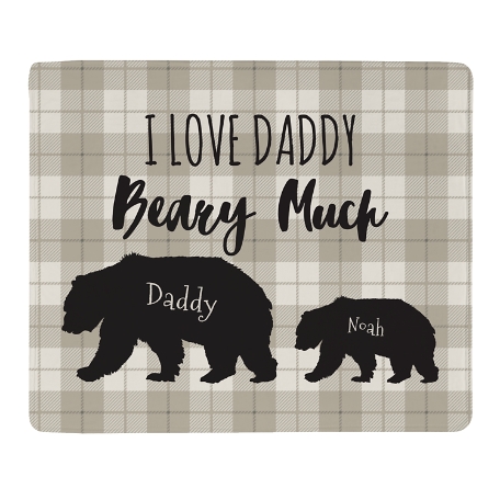 Love You Beary Much Plush Blanket - 1 Cub