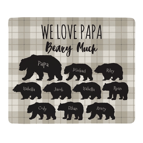 Love You Beary Much Plush Blanket - 2-12 Cubs
