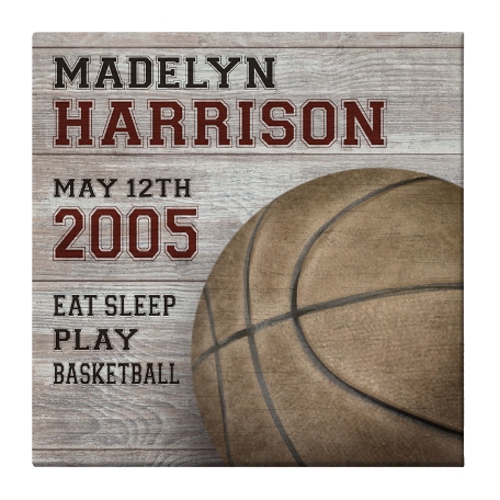 Superstar Sports Canvas - Basketball - 16X16