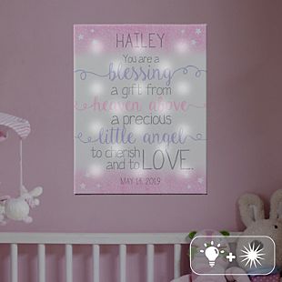 TwinkleBright® LED We Are So Blessed Canvas