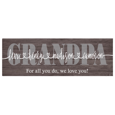 His Love Connects Us Canvas - Dark Brown