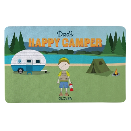 Happy Camper Doormat-1 Camper-17x27
