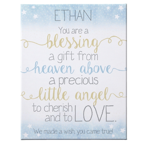 We Are So Blessed Canvas-Blue-11X14