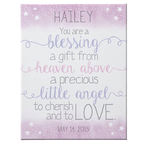 We Are So Blessed Canvas - Pink - 16X20